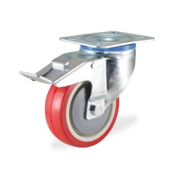 Колёсная опора KAMA 3302-PUR-100-F18 с тормозом