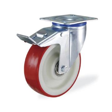 Колёсная опора KAMA 3802-PUR-150-F18 с тормозом