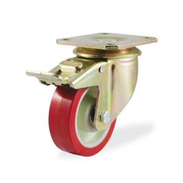 Колёсная опора KAMA K-4102-PUR-150-F18 с тормозом