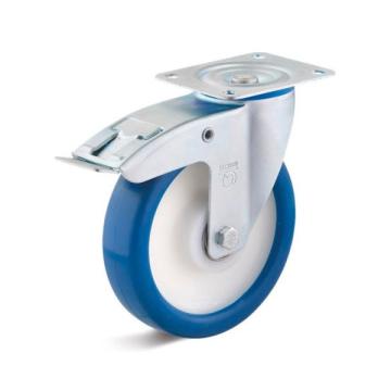 Колёсная опора TORWEGGE T-3302-PUR-080-F18 c тормозом