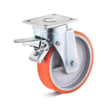 Колёсная опора TORWEGGE T-4102-DUR-125x40-F09 c тормозом