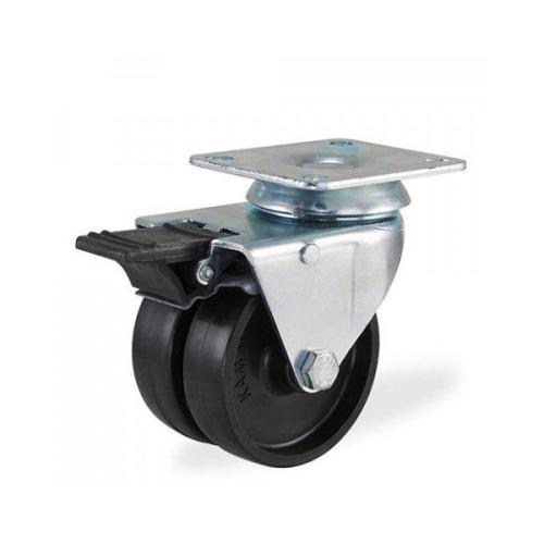 Колёсная опора Kama 2702-MMB-075-F18 с тормозом