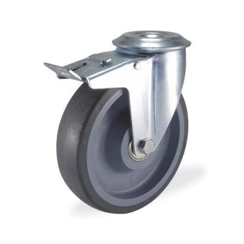 Колёсная опора KAMA 3300-CTR-100-F18 с тормозом