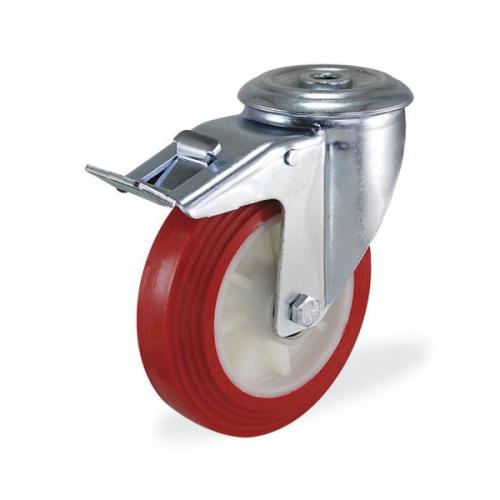 Колёсная опора KAMA 3300-PUS-125-F18 с тормозом