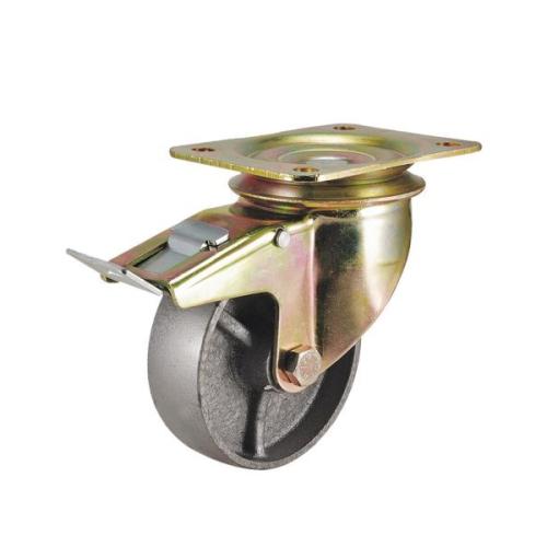 Колёсная опора KAMA 3602-DDB-150-F18-HT с тормозом