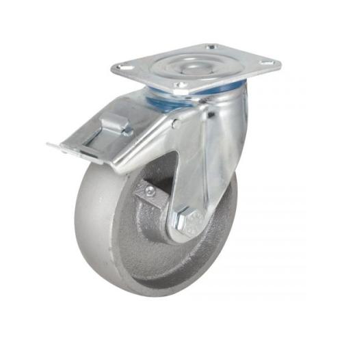 Колёсная опора KAMA 3802-DDB-150-F18-HT с тормозом