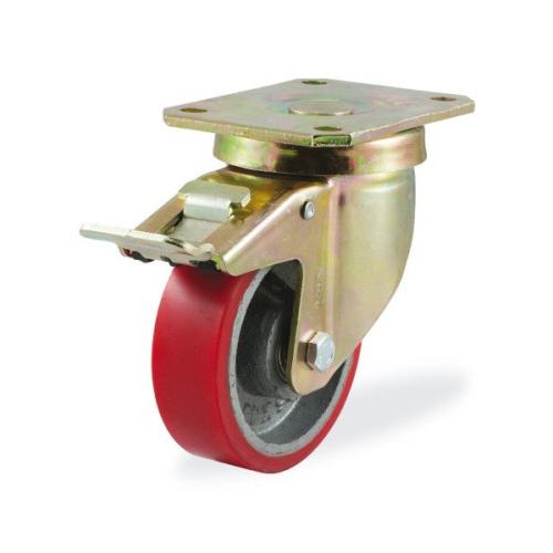 Колёсная опора KAMA 4102-DOR-125-F18 с тормозом