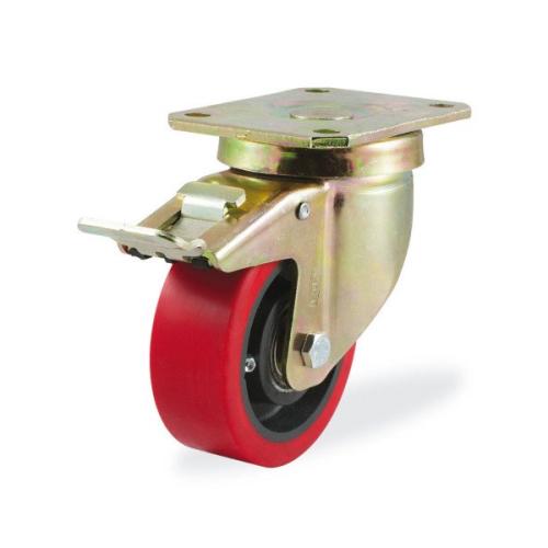 Колёсная опора KAMA 4102-KOR-125-F18 с тормозом