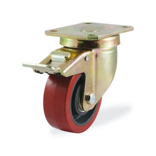 Колёсная опора KAMA 4102-KUR-150-F18 с тормозом