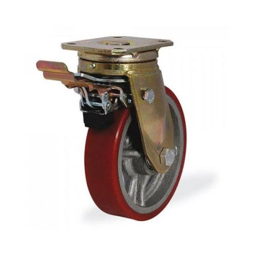 Колёсная опора KAMA 4302-DOR-200-F09 с тормозом