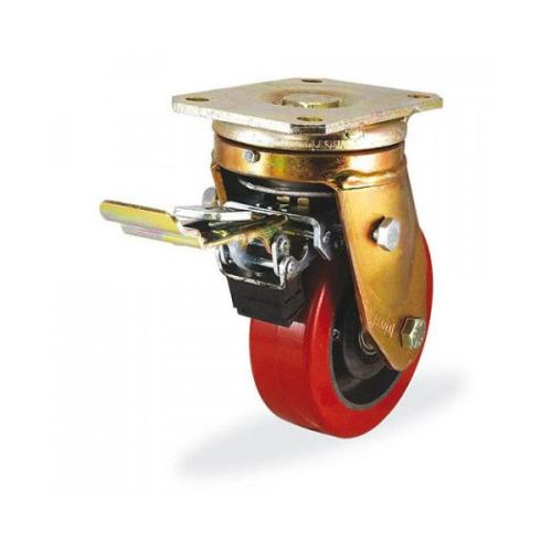 Колёсная опора KAMA 4302-KUR-160-F09 с тормозом