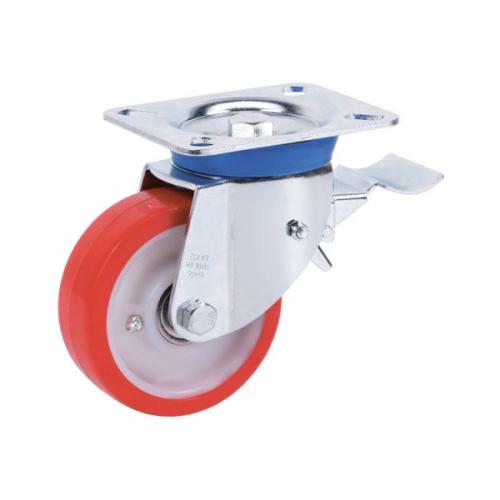 Колёсная опора ALEX A-3202-PUR-125-F09 с тормозом