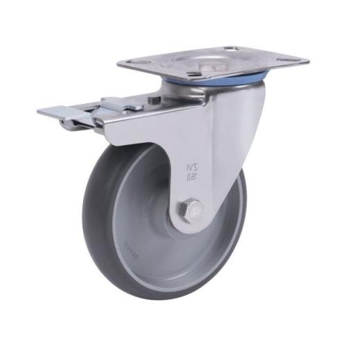 Колёсная опора ALEX A-S-3302-MTB-080-F18 с тормозом