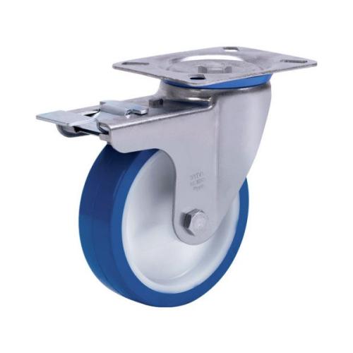 Колёсная опора ALEX A-S-3302-PEUB-200-F18 с тормозом