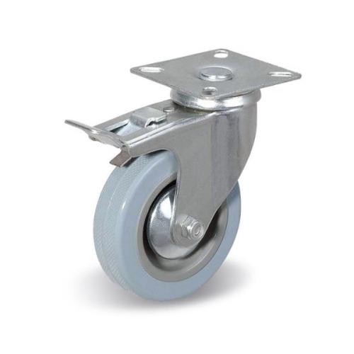 Колёсная опора Китай C-1702-MTB-100-F18 с тормозом