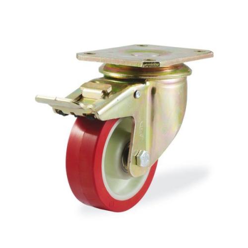 Колёсная опора KAMA K-4102-PUR-125-F18 с тормозом