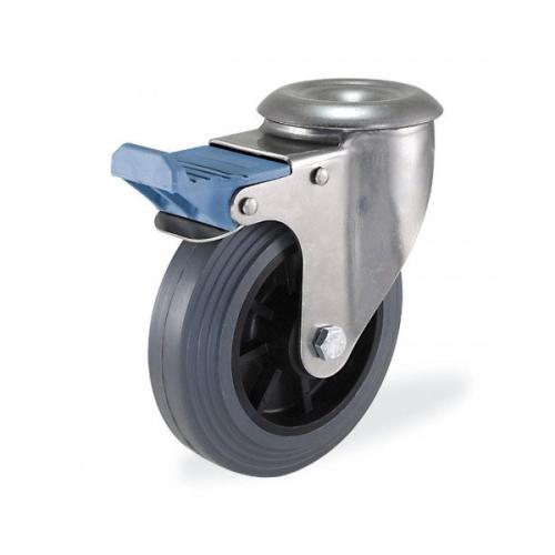 Колёсная опора KAMA S-3300-MTB-100-F18 с тормозом