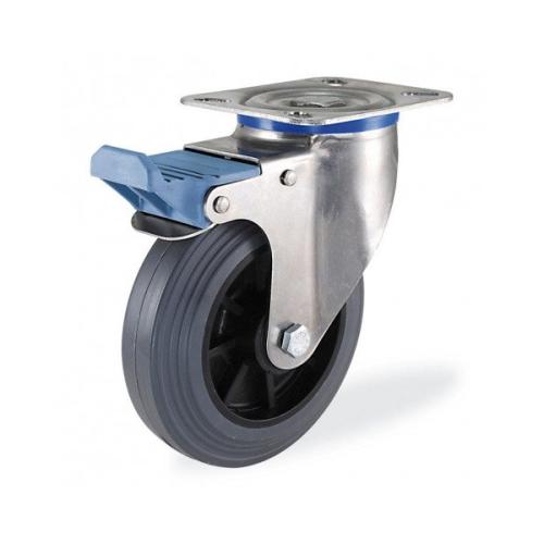 Колёсная опора KAMA S-3302-MTB-100-F18 с тормозом