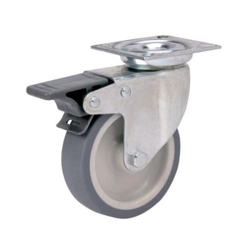 Колёсная опора ALEX TW-1702-MTB-060-F18 с тормозом